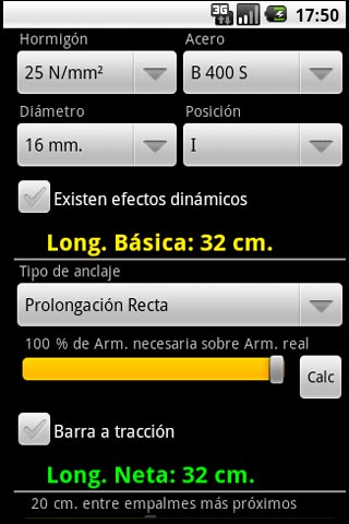 Anclajes Aplicación Android