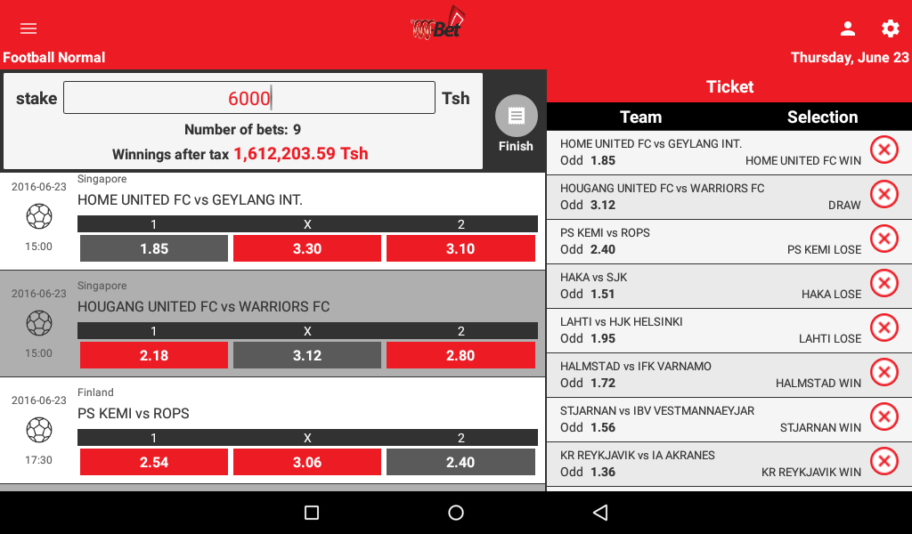 M-Bet App Android